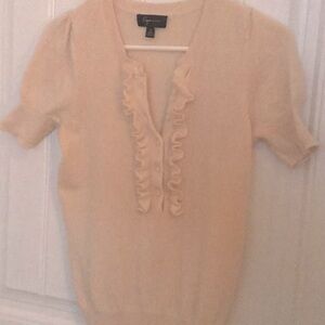 Short sleeve cashmere sweater - M